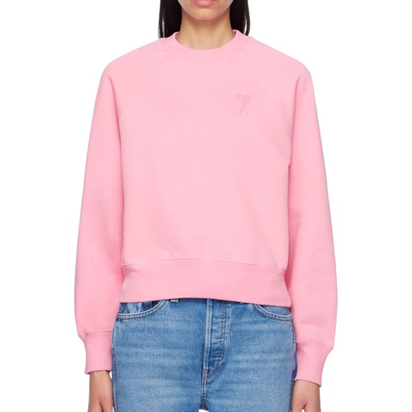 NWT AMI PARIS
Pink Ami De Cœur Sweatshirt - Picture 1 of 3